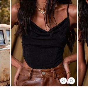 12th Tribe Cora Black Boning Tank